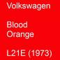 Preview: Volkswagen, Blood Orange, L21E (1973).